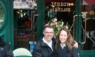 My Husband and I -Montmarte Cafe April 08