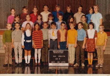 1970 5th Grade Class Photo - Brookridge Elem