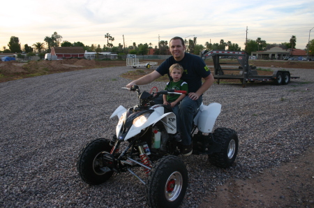 Riding my quad