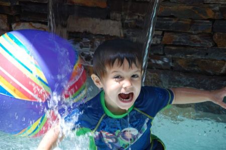 Gabriel swimming