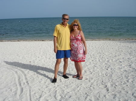 On the beach at Key West