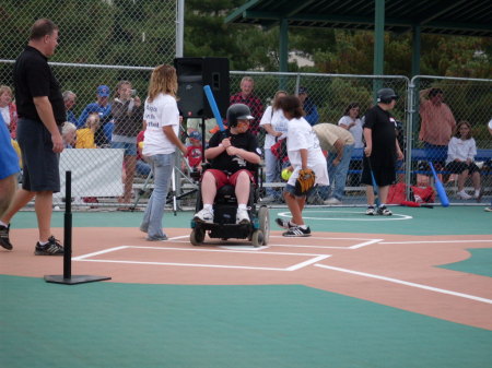 One of the other players up at bat