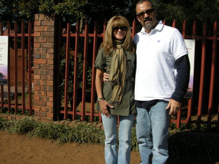 Kat and I at Nelson Mandela's house