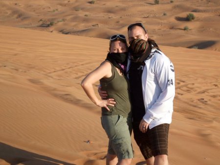 Son and future Daugther-in-law in Dubai 2011