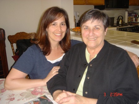 My sister Kim and my mom.