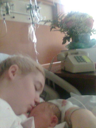 Mommy Laurah and Baby Tristen