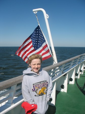 My son Brandon on the Chesapeake Bay