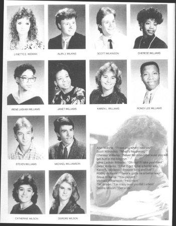 1987 NFA Yearbook Seniors Pictures