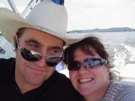 Brad and Gina on Possum Kingdom