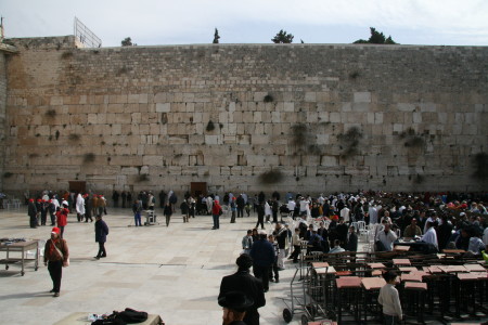 The Western Wall, Jerusalem, February, 2008