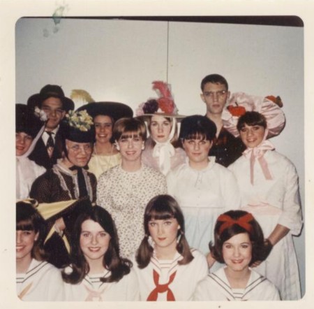 Back stage at Music Man - 1967