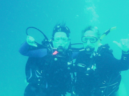 Diving with my husband
