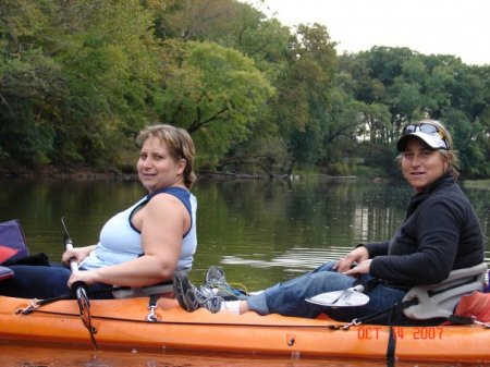 Lori and I on the Kankakee River Fall 2007