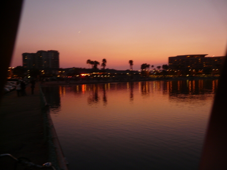 Marina Del Ray at sunset