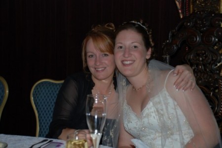 Me and my sister, Andrea at her wedding