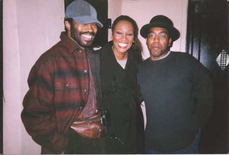 Anthony Chisolm, Yolanda Adams, Russell backstage at The Beacon Theatre 