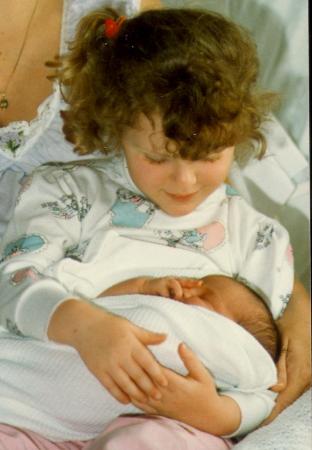 jenny with newborn meagan july 11, 1988 001