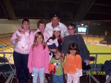 Casaus Family at Dodgers Stadium