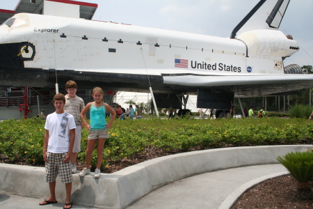 TC, Zach and Sarah at Kennedy Space Center