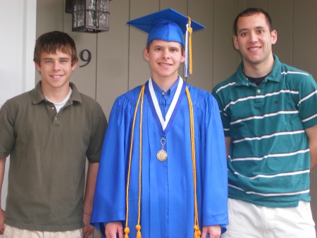 Daniel (Graduating) with Brothers