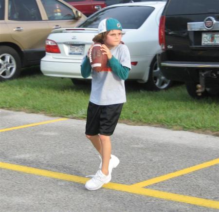 Skylar at the Dolphin Game