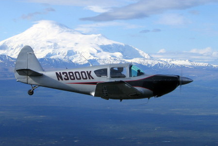 Jim Flying his Swift in Alaska (June 2007)