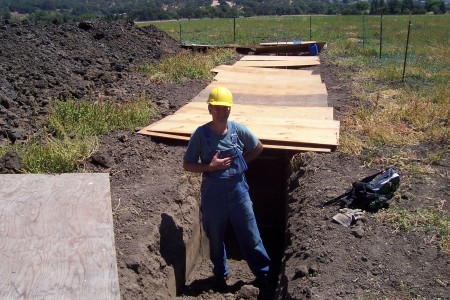 Paleoseismic trench, Cordelia, CA, Summer 2007