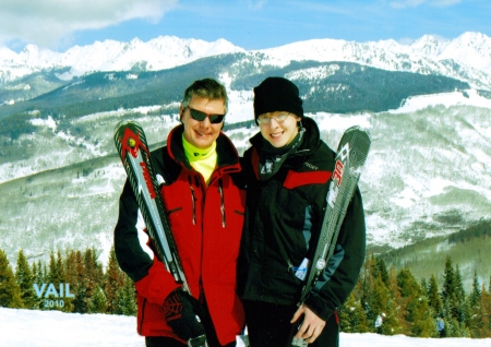 Father and son at Vail 2010