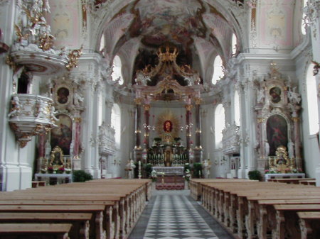 Beautiful church in Innsbruck, Austria
