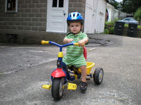 August 2008 Ethan riding his bike