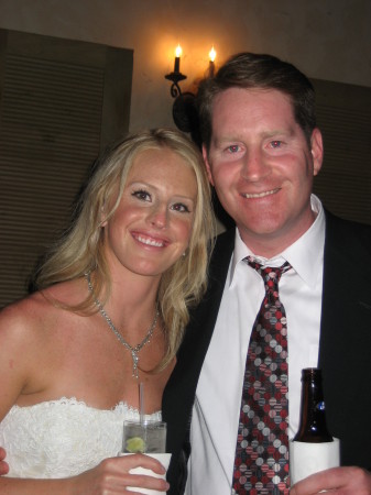 With Kristi on her wedding day
