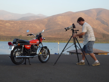 my bike/motorcyclist mag photo shoot