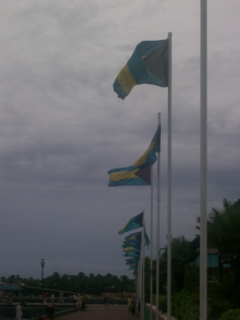 FLAGS ON THE PIER