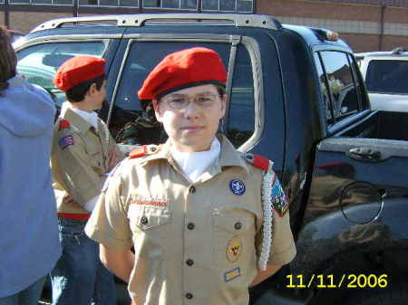 Cameron - Veterans Day Parade Flag bearer