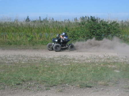 Cole sliding on the Raptor