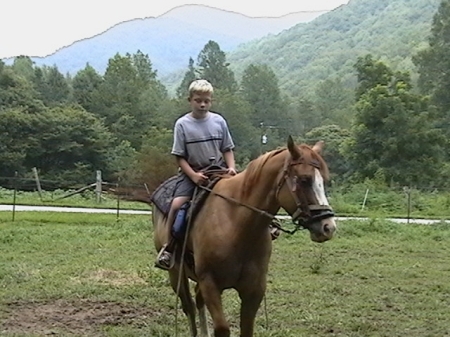 Dakota on Horseback in Ashville NC