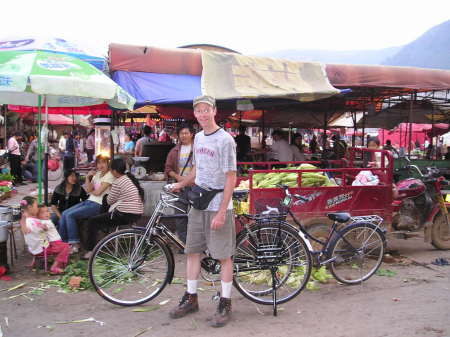 Paul's New Bike in Kunming, China