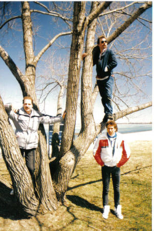 Ron Rowland, Norman Koster, & Me in the tree.