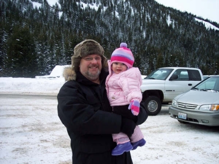 Jamie and Papa at Crystal Mt. Washington