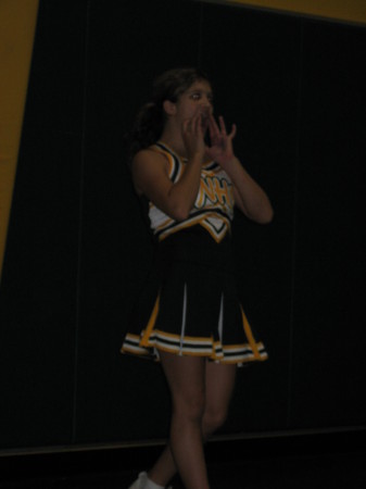 Ashlyn Cheering at a game 2007