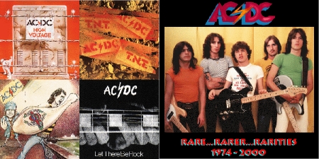 AC/DC Australian Import Album covers