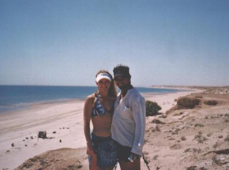 Angie and I in El Gulfo de Santa Clara Mex.