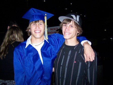 Sons KC and Cody. KC graduation 2008!