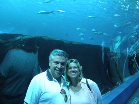 My wife Marna & myself at GA Aquarium