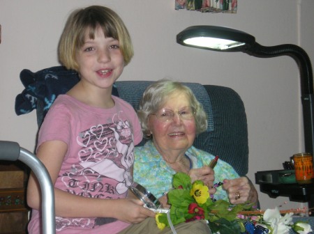 Linda & my Grandmother July 2008