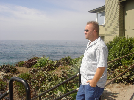 Bryon at the beach in California