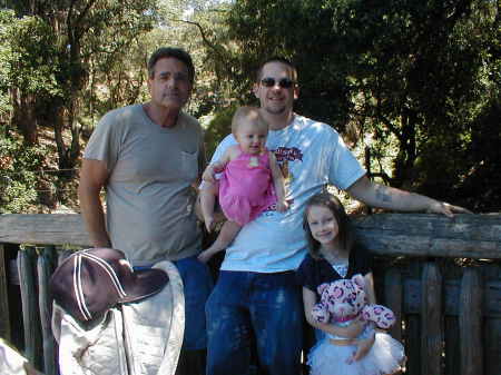 my husband Neil and my son and his kids