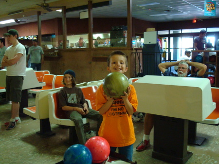 adam bowling with grandparents