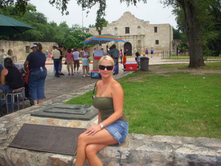 Me in front of the Alamo