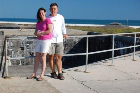 John and I at Ft. Morgan, Alabama